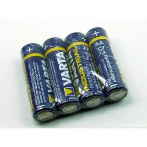 POPESQ® 4 pcs. x AA (R6) 1.5V Varta Industrial Pile alcaline A1876