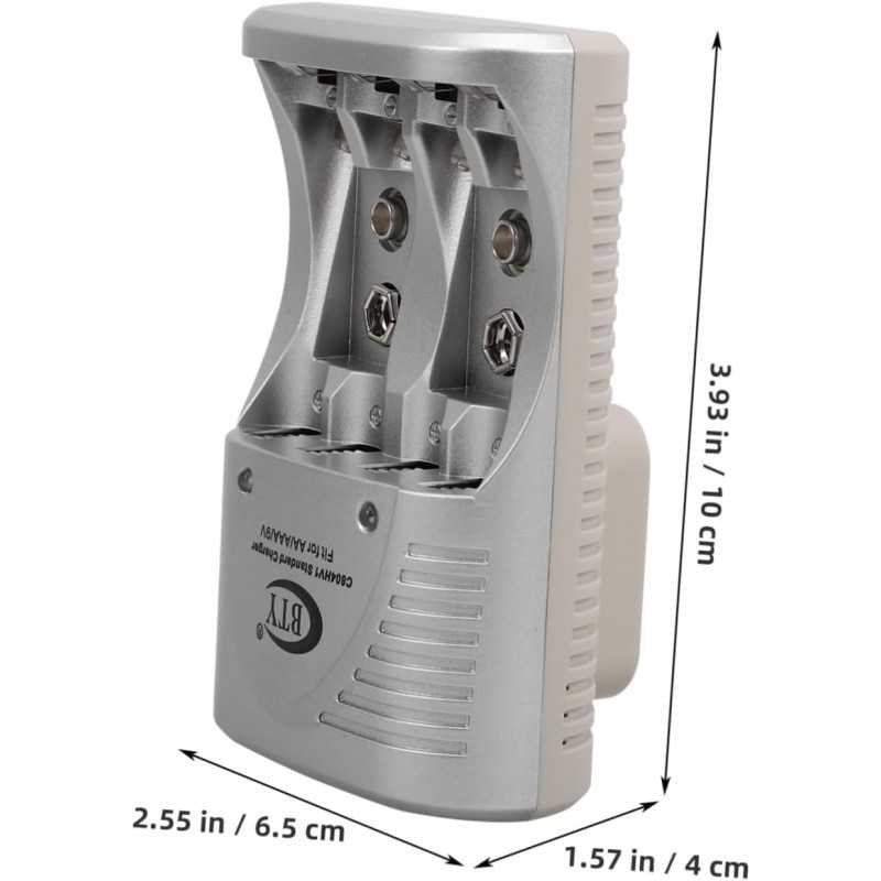 Ciieeo Cargador De Pilas Rechargeables Chargeur De Batterie Rechargeable Chargeur Multiple Chargeur Pile La Batterie Réveil