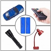 Batterie Au Lithium Rechargeable Pleine Capacité 3.7V 2000mah Icr Pleine Capacité Tête Pointue Rechargeable Durable Batterie