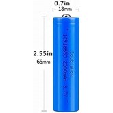 Batterie Au Lithium Rechargeable Pleine Capacité 3.7V 2000mah Icr Pleine Capacité Tête Pointue Rechargeable Durable Batterie