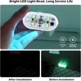 Éclairage d'intérieur LED de Voiture, 4 pcs Magnétique LED Tactile Lumière 7 Couleurs Réglable Intérieur Ambiance Éclairage pour