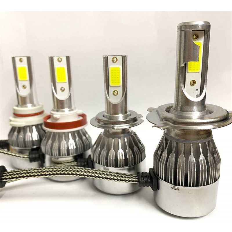 Phares 2pcs C6 LED Phare de voitures Auto Lampes de brouillard Feux de brouillard 12V 3000K 6500K 8000K H7 LED H4 Ampoule H8 H1