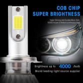 Phares 2pcs C6 LED Phare de voitures Auto Lampes de brouillard Feux de brouillard 12V 3000K 6500K 8000K H7 LED H4 Ampoule H8 H1