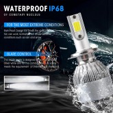 Phares 2pcs C6 LED Phare de voitures Auto Lampes de brouillard Feux de brouillard 12V 3000K 6500K 8000K H7 LED H4 Ampoule H8 H1