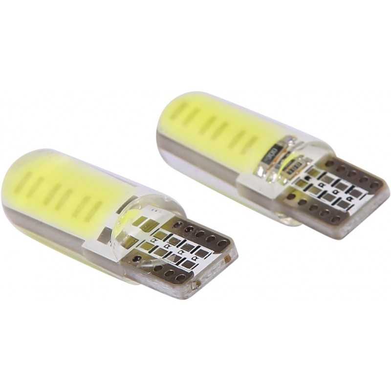 DEARBORN Lot de 10 ampoules LED COB T10 W5W COB pour intérieur de voiture
