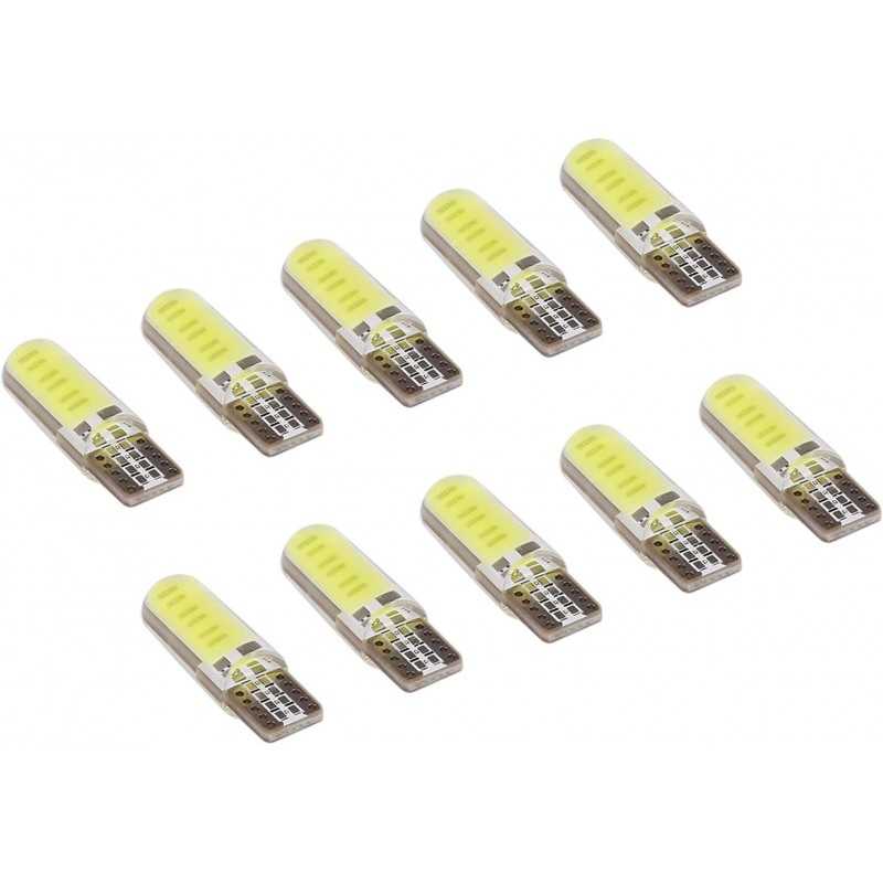 DEARBORN Lot de 10 ampoules LED COB T10 W5W COB pour intérieur de voiture