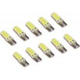 DEARBORN Lot de 10 ampoules LED COB T10 W5W COB pour intérieur de voiture
