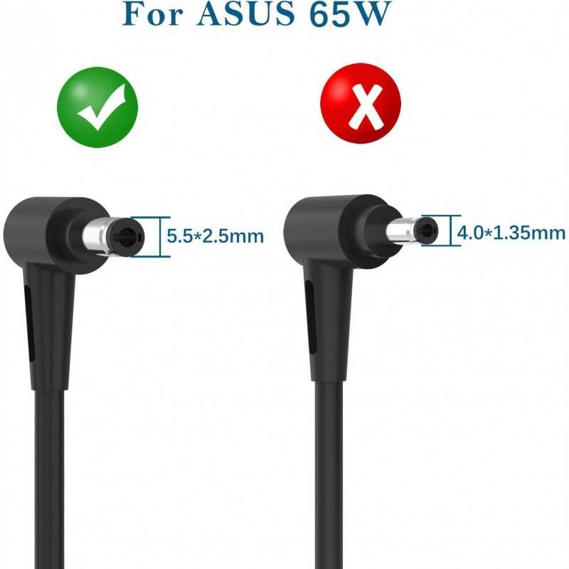 65W Alimentation Chargeur Ordinateur Portable pour ASUS AD2066020 AD883020 AD887020 AD887320 AD890026 ADP-65DW ADP-65DW C