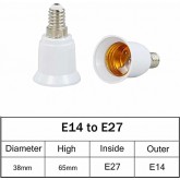 KAIBSEN E14 à E27 Adaptateur de rallonge, E14 à E27 Edison convertisseur de vis Ampoule Douille de Lampe