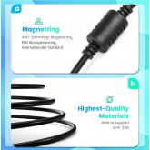 65 W Chargeur pour ordinateur portable compatible avec Dell Latitude E5440 E5470 7480 E6540 E7440 E7450 E7250 E6440 E6430 7490