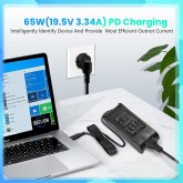 65 W Chargeur pour ordinateur portable compatible avec Dell Latitude E5440 E5470 7480 E6540 E7440 E7450 E7250 E6440 E6430 7490