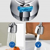 Aérateur de Robinet Cuisine, Filtre Moussant de Cuisine Pour Robinet en Laiton Réglable à 2 Modes, Adapté au Robinet Avec Buse à