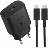 Chargeur Samsung 25W, IAKTD Chargeur, Prise avec Cable USB C Charge Rapide pour Samsung Galaxy S23 S22 S21 S20 Plus Ultra,Note