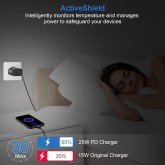 Chargeur Samsung 25W, IAKTD Chargeur, Prise avec Cable USB C Charge Rapide pour Samsung Galaxy S23 S22 S21 S20 Plus Ultra,Note