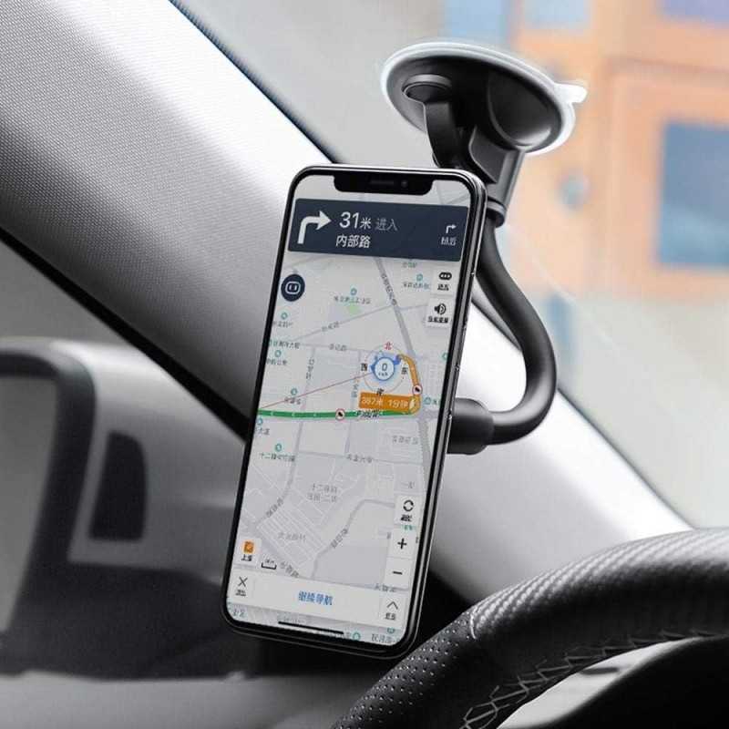 Support de pare-brise pour voiture Borofone BH18 Journey Series, noir/rouge