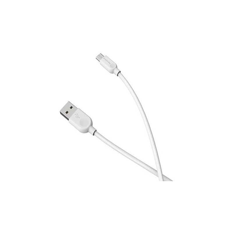 Câble USB Lightning Borofone BX14 Linkjet, 2 mètres - Blanc