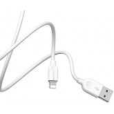 Câble USB Lightning Borofone BX14 Linkjet, 2 mètres - Blanc