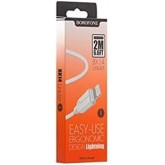 Câble USB Lightning Borofone BX14 Linkjet, 2 mètres - Blanc