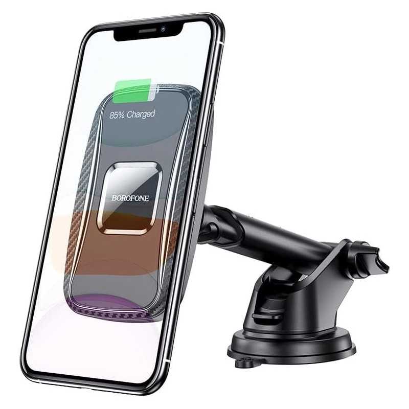 Support magnétique pour voiture Borofone Bh35 - Chargeur sans fil - Noir