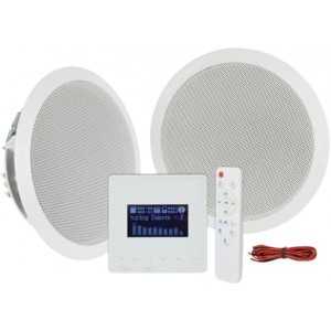 AV FOX FXSA-215SET Amplificateur mural avec deux sorties 15W et 6/8Ω USB/microSD/FM