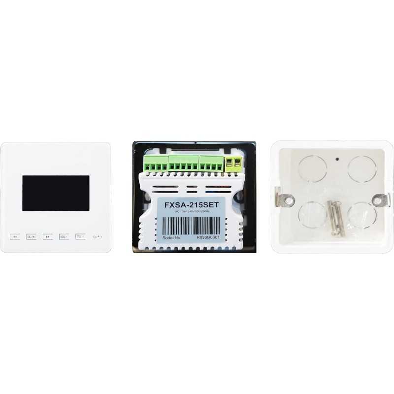 AV FOX FXSA-215SET Amplificateur mural avec deux sorties 15W et 6/8Ω USB/microSD/FM