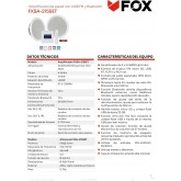 AV FOX FXSA-215SET Amplificateur mural avec deux sorties 15W et 6/8Ω USB/microSD/FM