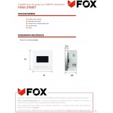 AV FOX FXSA-215SET Amplificateur mural avec deux sorties 15W et 6/8Ω USB/microSD/FM