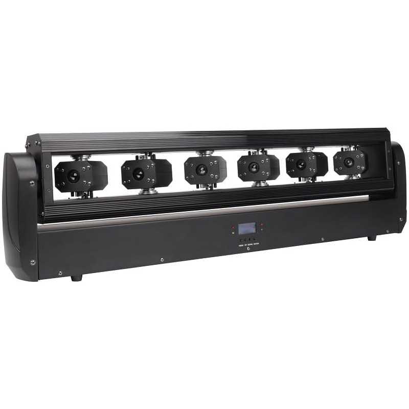 Barre lumineuse à 6 yeux RVB avec laser - Faisceau de monstres - Pour fête DJ Barre lumineuse à 6 yeux RVB avec laser - Faisceau de monstres - Pour fête DJ