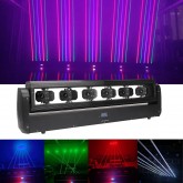 Barre lumineuse à 6 yeux RVB avec laser - Faisceau de monstres - Pour fête DJ