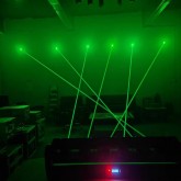 Barre lumineuse à 6 yeux RVB avec laser - Faisceau de monstres - Pour fête DJ