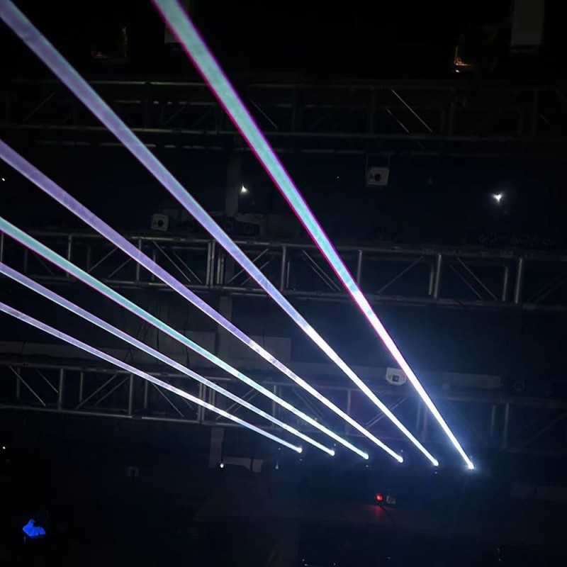 Barre lumineuse à 6 yeux RVB avec laser - Faisceau de monstres - Pour fête DJ