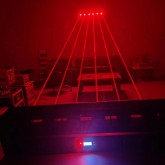 Barre lumineuse à 6 yeux RVB avec laser - Faisceau de monstres - Pour fête DJ