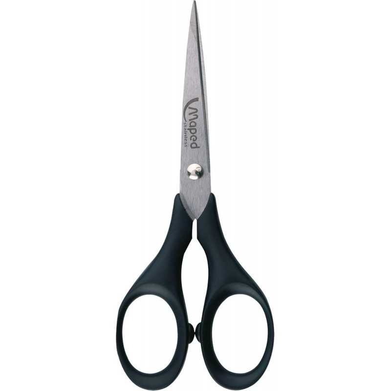 Maped - Ciseaux Precise 13 cm - Bout Pointu - Pour des Découpes de Précision - Lames en Acier Inoxydable Brossé - Avec Étui Maped - Ciseaux Precise 13 cm - Bout Pointu - Pour des Découpes de Précision - Lames en Acier Inoxydable Brossé - Avec Étui