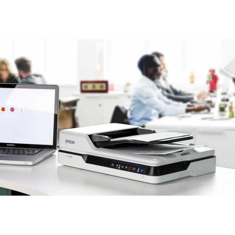 EPSON WorkForce DS-1630 | Scanner de documents A4 - 1200x1200 DPI, ADF, USB 3.0, recto-verso, 25ppm, traitement intelligent de