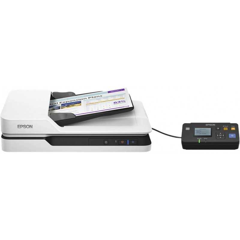 EPSON WorkForce DS-1630 | Scanner de documents A4 - 1200x1200 DPI, ADF, USB 3.0, recto-verso, 25ppm, traitement intelligent de