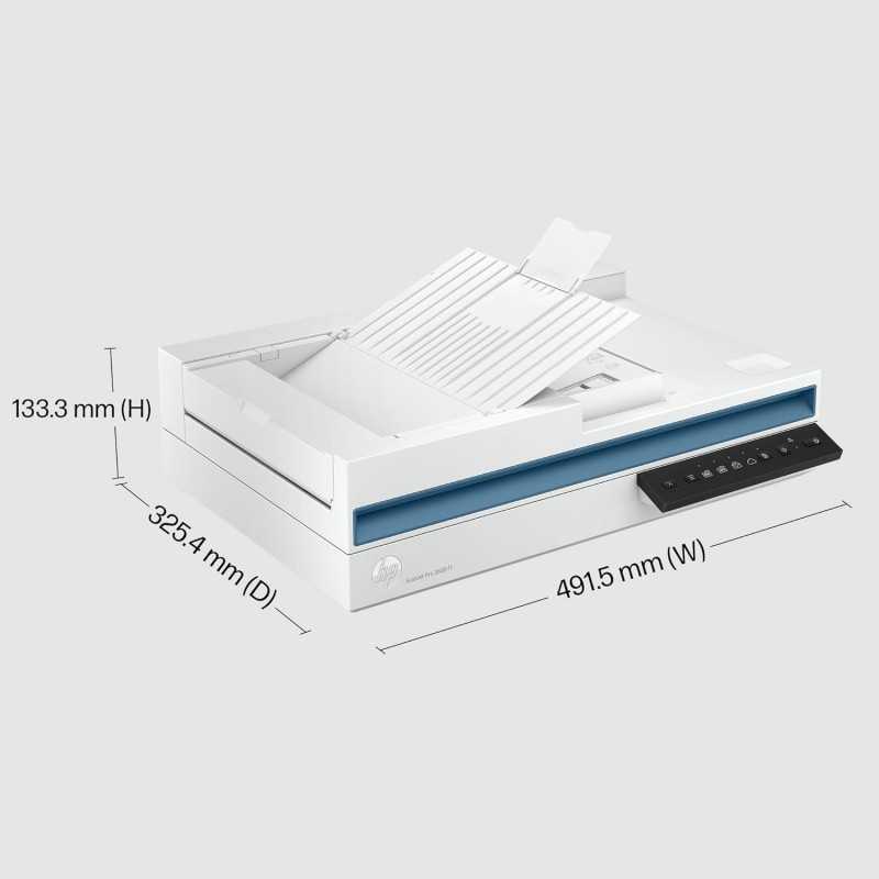 Scanner professionnel HP ScanJet Pro 3600 f1, chargeur automatique de documents, technologie de numérisation CIS, à plat