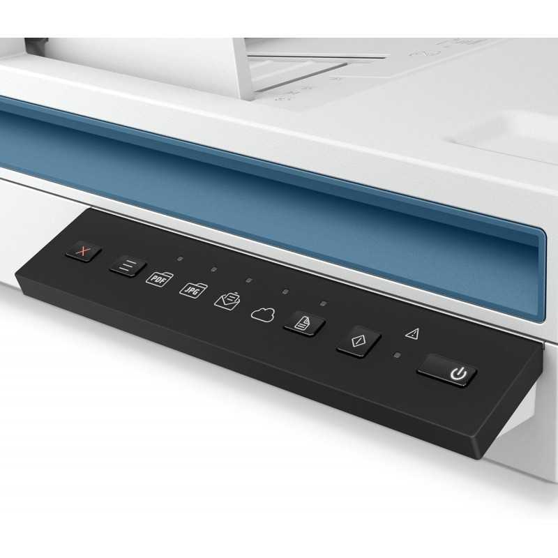 Scanner professionnel HP ScanJet Pro 3600 f1, chargeur automatique de documents, technologie de numérisation CIS, à plat