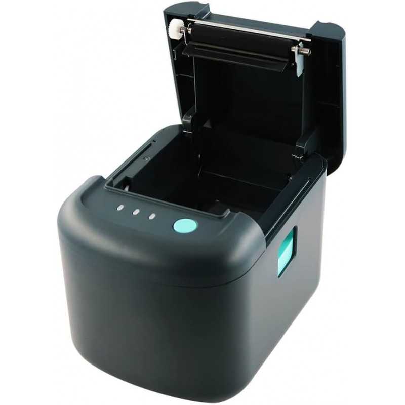 Imprimante thermique de tickets Yarikh GAINSCHA GA-E200 80 mm, 203 dpi, port USB/série/Ethernet, noir