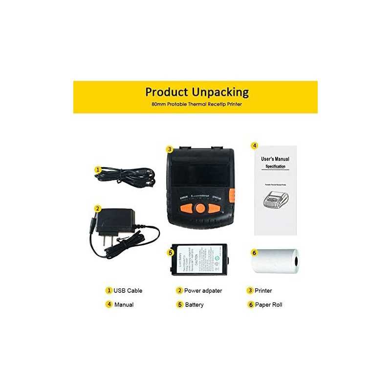Label Maker Machine 80mm Mini Portable Bluetooth Thermique De Poche Imprimante De Reçu Autocollant Impression D'étiquettes