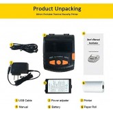 Label Maker Machine 80mm Mini Portable Bluetooth Thermique De Poche Imprimante De Reçu Autocollant Impression D'étiquettes