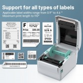 Gainscha Imprimante d'étiquettes thermiques directes de bureau de 10,2 cm, imprimante d'expédition professionnelle de 10,2 x