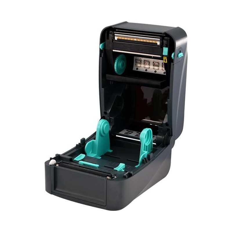 Imprimante thermique de codes-barres GAINSCHA GS-2406T 4 pieds, port RS232/USB/réseau/Wi-Fi/Bluetooth 203 DPI 2 pouces