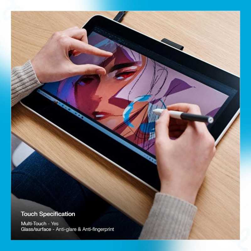 Tablette de Dessin Wacom One 12 avec écran 11,6” Full HD 99% sRGB, Stylet à résonance électromagnétique sans Pile ni Batterie