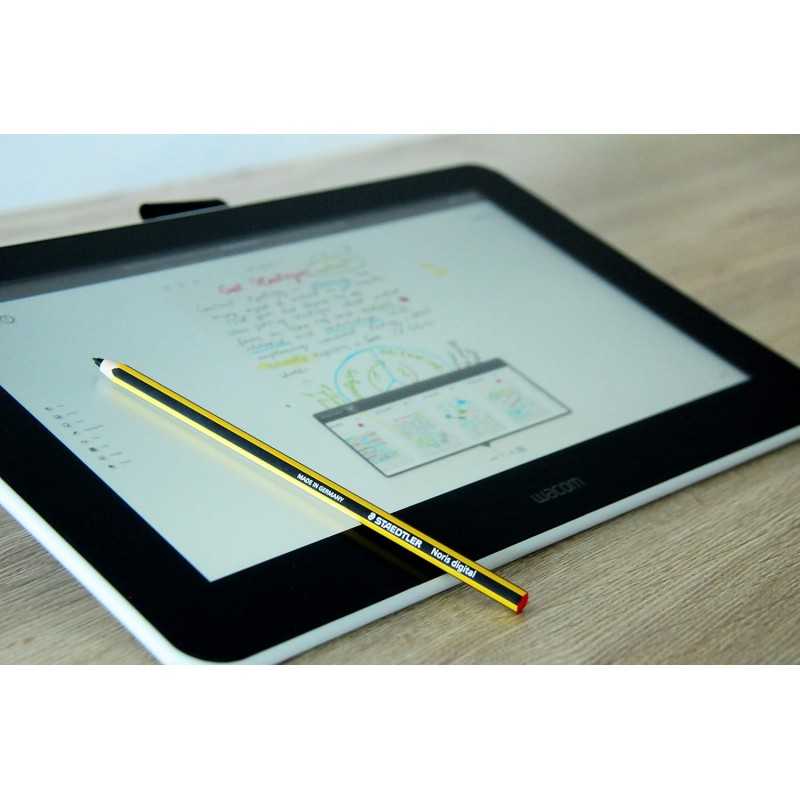 Tablette de Dessin Wacom One 12 avec écran 11,6” Full HD 99% sRGB, Stylet à résonance électromagnétique sans Pile ni Batterie