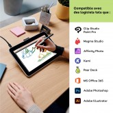 Tablette de Dessin Wacom One 12 avec écran 11,6” Full HD 99% sRGB, Stylet à résonance électromagnétique sans Pile ni Batterie