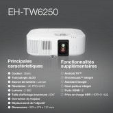 Epson CO-W01 Video projecteur WXGA, HD Ready 16:10, Technologie 3LCD, 3000 Lumens, Connexion USB/HDMI, Correction Horizontale