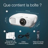 Epson CO-W01 Video projecteur WXGA, HD Ready 16:10, Technologie 3LCD, 3000 Lumens, Connexion USB/HDMI, Correction Horizontale