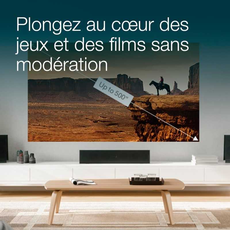 Epson CO-W01 Video projecteur WXGA, HD Ready 16:10, Technologie 3LCD, 3000 Lumens, Connexion USB/HDMI, Correction Horizontale