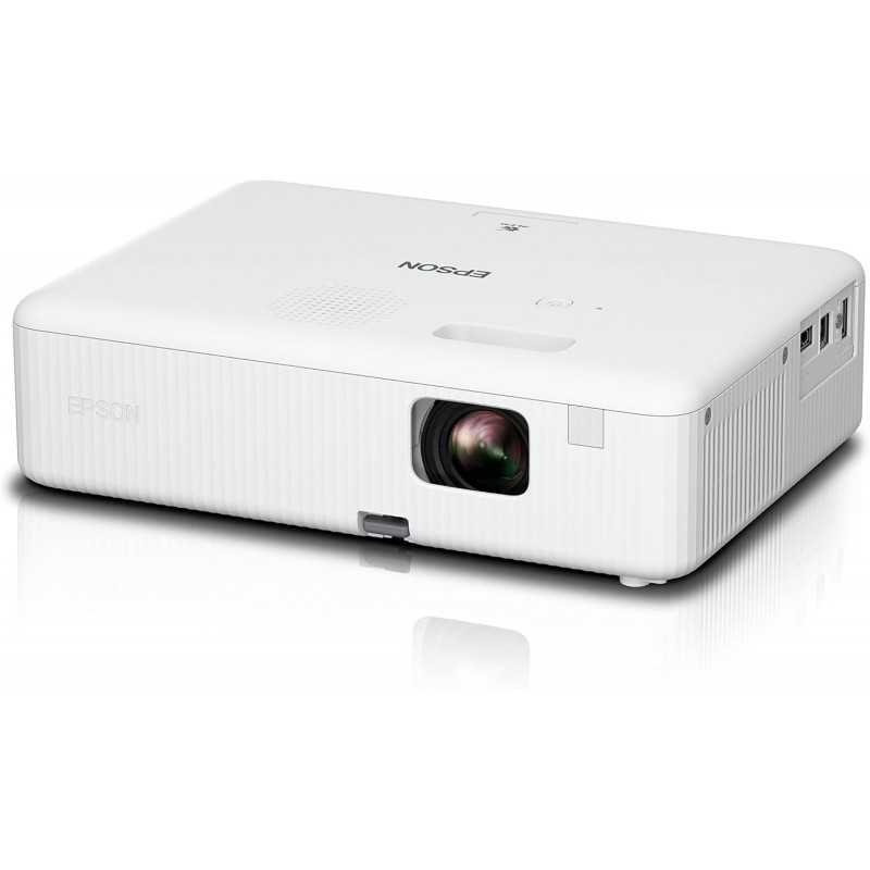 Epson CO-W01 Video projecteur WXGA, HD Ready 16:10, Technologie 3LCD, 3000 Lumens, Connexion USB/HDMI, Correction Horizontale