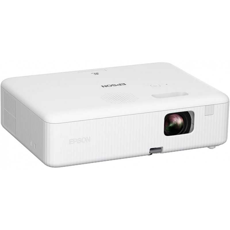 Epson CO-W01 Video projecteur WXGA, HD Ready 16:10, Technologie 3LCD, 3000 Lumens, Connexion USB/HDMI, Correction Horizontale